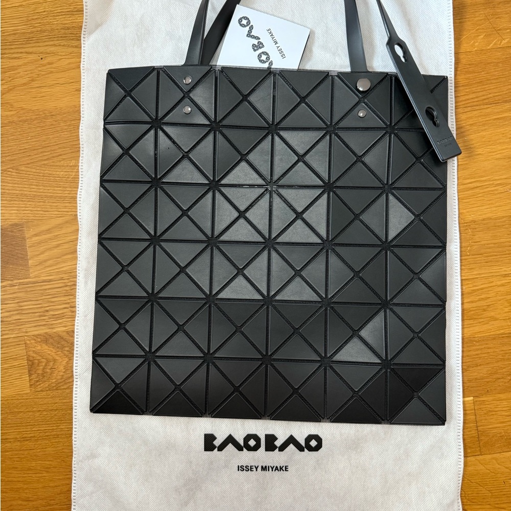 Issey Miyake Black Geometric Tote Bag